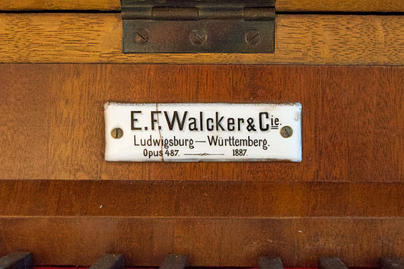 St John's Anglican Church, Corowa: porcelain nameplate