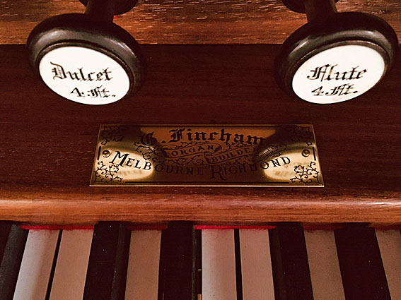 Fincham Hall, Dunkeld – nameplate and drawstop engraving