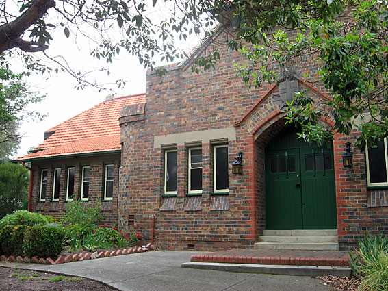 St George's Anglican Church, Travancore: the transept façade