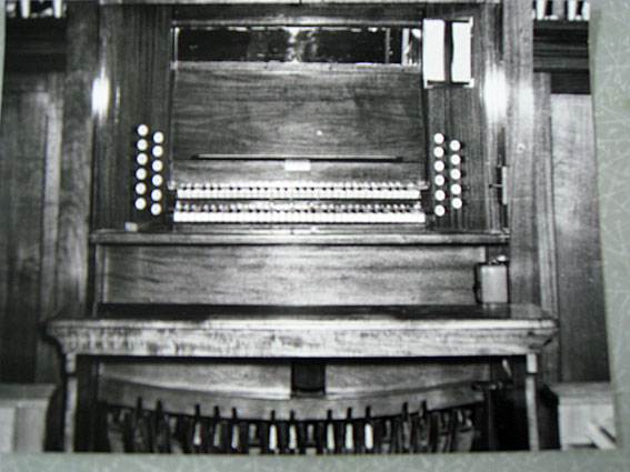 The Leggo organ relocated to the present church