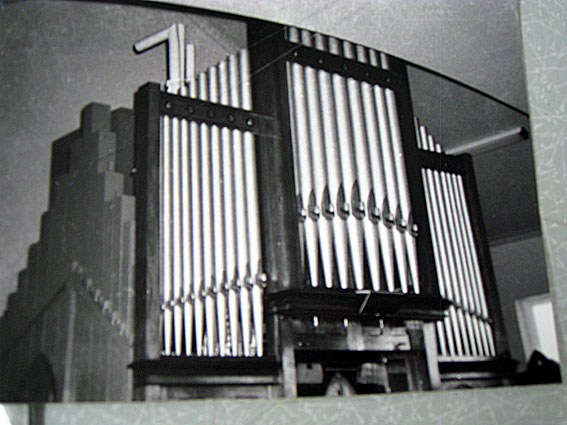 The Leggo organ relocated to the present church