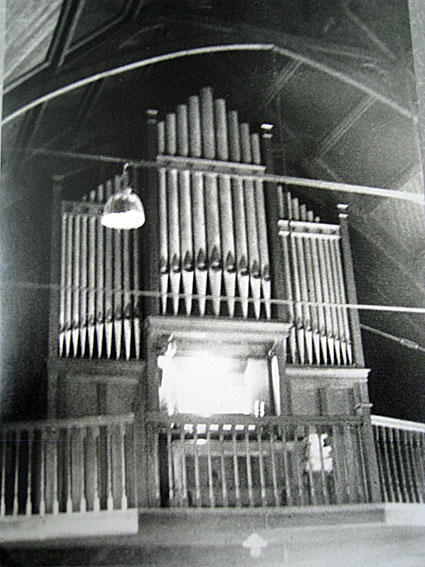 The Leggo organ in the 1909 church